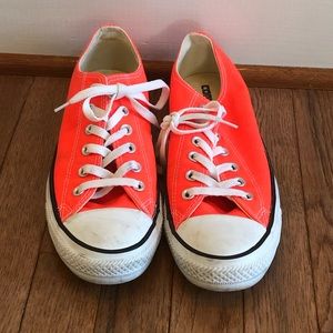 Bright Orange Converse All Star womens 9.5